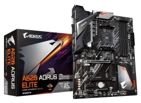 技嘉 A520 AORUS ELITE(ATX/1D1H/Realtek LAN/註五年)5+3數位電源、一體式I/O檔板