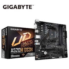 技嘉 A520M DS3H(M-ATX/1D1H/Realtek LAN/註四年) 5+3數位電源