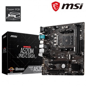 微星 A520M PRO-C DASH(M-ATX/1A1D1H/Realtek LAN/COM埠/註四年)