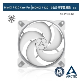 ARCTIC BIONIX P120 12公分共享旋風扇 灰白 10年保