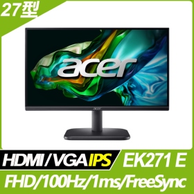 ACER EK271 E(1A1H/1ms/IPS/100Hz/無喇叭//FreeSync)抗閃系列