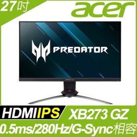 ACER Predator XB273 GZ(2H1P/1ms/IPS/240Hz/含喇叭/G-Sync兼容)