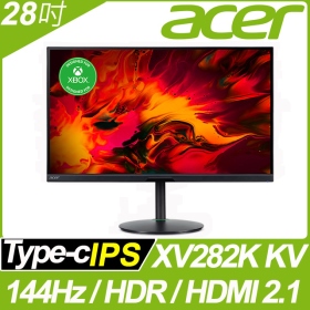 ACER XV282K KV(2H1P1C/1ms/IPS/144Hz/含喇叭/FreeSync Premium/HDR400) HDMI 2.1