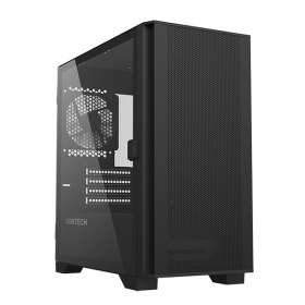 Montech AIR100 LITE 黑 顯卡長33/CPU高16.1/玻璃透側/M-ATX(內附2個無光風扇)