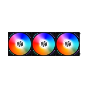 聯力 UNI FAN AL120 積木扇(黑) 12cm/三顆裝/含控制器/A.RGB/無線卡扣拼接