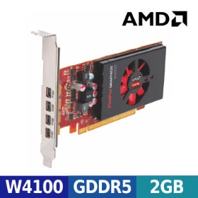 AMD FirePro W4100 (2GB GD5 128bit/SP:512/4螢幕輸出/三年保) 無附轉線