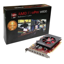 AMD FirePro W600 多屏卡 (2G GD5/6螢幕輸出/三年保) 無附轉線