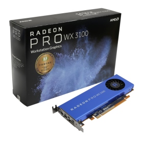 AMD Radeon Pro WX3100 (4GB GD5 128bit/SP:512/3螢幕輸出/三年保) 無附轉線