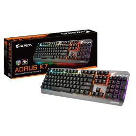 技嘉 AORUS K7 機械式鍵盤/有線/紅軸/全區防鬼鍵/中文/RGB