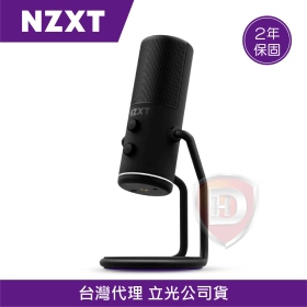NZXT Capsule 數位麥克風(黑)/24Bit/96K/心型指向麥克風/可降噪/即時監聽功能