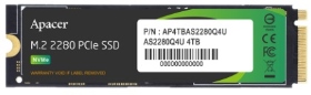宇瞻 Apacer AS2280Q4U 1TB/Gen4/讀:7400/寫:7000/3D NAND/五年