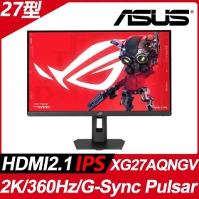 ASUS ROG Strix XG27AQNGV〈2H1P/Ultrafast IPS/360Hz/G-Sync Pulsar/電競雙模〉可升降旋轉