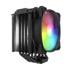 Montech Air Cooler 210 6導管/高度15.3cm/全黑化/A.RGB/TDP:210W【WXHZ】