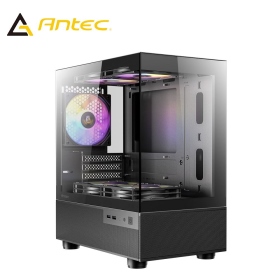 Antec CX200M 定光RGB 黑 顯卡長33/CPU高16.4/風扇*5/全景玻璃透側/M-ATX