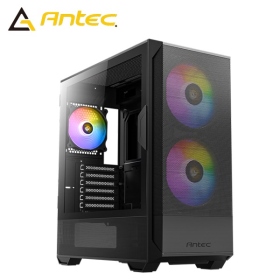 Antec NX416L 黑 顯卡長39/CPU高16.5/16cm*2前風扇/側掀玻璃側板/ATX