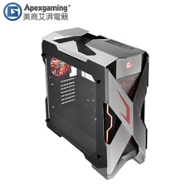 Apexgaming X-MARS ARGB(銀) 顯長43.2/CPU高20/雙玻璃側板/E-ATX