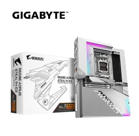 技嘉 B650E AORUS STEALTH ICE(伏冰)背插(ATX/Realtek 2.5G+Wi-Fi 7)12+2+2相