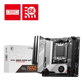 微星 MPG B650I EDGE WIFI(Mini-ITX/Realtek 2.5GWi-Fi 6E/註五年保)8+2+1