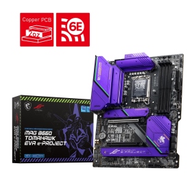 微星 MAG B660 TOMAHAWK EVA e-PROJECT【福音戰士聯名款】(ATX/1H1P/Realtek 2.5G+Intel WiFi 6E)12+1+1+1相電源
