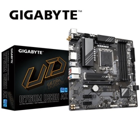技嘉 B760M DS3H AX(M-ATX/Realtek 2.5Gb+Wi-Fi 6E/註冊四年保)6+2相