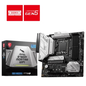 微星 B760M MORTAR WIFI(M-ATX/Realtek 2.5Gb+WiFi 6E/註冊五年保)12+1+1相供電