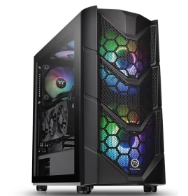 Commander C36 TG ARGB中直立式機殼(黑)強化玻璃/顯卡長41/CPU高18/ARGB風扇/ATX