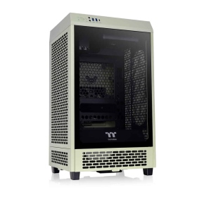 曜越 The Tower 200 抹茶綠 顯卡長38/CPU高20/全景直立式/玻璃透側/ITX