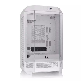 曜越 The Tower 300 白 顯卡長40/CPU高21/全景直立式/玻璃透側/支援背插/M-ATX
