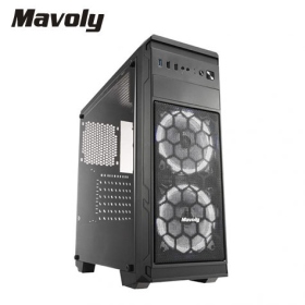 松聖 8862手榴彈 白光 (ATX/全景透側/前鐵網/內建風扇前2/顯卡280mm/塔散160mm)