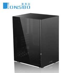 JONSBO C3 Full Window MATX(3小) 全機鋁鎂合金機殼(新版透側黑)