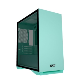darkFlash DLM 22 薄荷綠 顯卡長33/CPU高16/A.RGB粉框扇*3/側掀玻璃/M-ATX