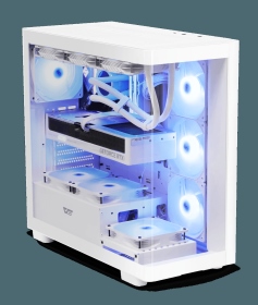 darkFlash DS900G 白 顯卡長42.5/U高17/全景曲面玻璃/ARGB風扇*4/含顯卡支架/ATX