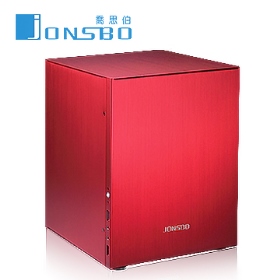 JONSBO C2 ITX(4小) 全機鋁鎂合金機殼(陽極紅)(限量)Limited