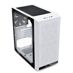 銀欣 PS15 白 玻璃透側版 顯卡長31.4/CPU高15.4/M-ATX(PS15W-G)