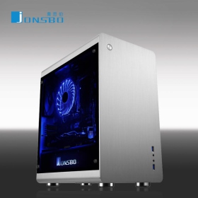 喬思伯 RM3 RGB 銀 顯卡長30/CPU高17/玻璃透側/M-ATX