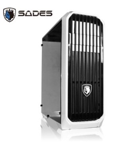 SADES賽德斯 阿努比斯 Anubis (1大6小) 全透側水冷電腦機殼(黑配白)