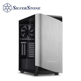 銀欣 SETA A1 銀黑 顯卡長35/CPU高17.5/鋁製面板/玻璃透側/ATX(SEA1SB-G)