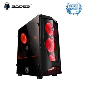 SADES賽德斯 Violent Wolf 狂暴狼(6小) 全透側水冷電腦機箱