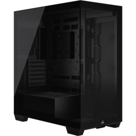 【海景房】海盜船 3500X 黑 顯卡長41/CPU高17/全景玻璃透側/ATX(CC-9011278-WW)