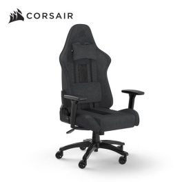 海盜船 Corsair TC100 RELAXED 灰黑/布質款/賽車風格設計/4D/鋼製框架/90-160°傾斜度(CF-9010052-WW)