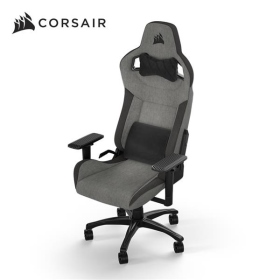 海盜船 CORSAIR T3-RUSH V2 灰黑【布質款】賽車風格設計/4D/鋼製框架/90-160°傾斜度/止滑輪(CF-9010056-WW)