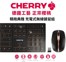 櫻桃 Cherry Dw9000 無線鍵鼠組/藍芽-無線 雙模/超薄/中文