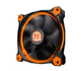 曜越 Riing 14公分LED高風壓水冷排風扇-(橘)
