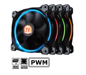 曜越 Riing RGB 256色/LED風扇(12cm/單顆裝/硬體版)(CL-F042-PL12SW-A)