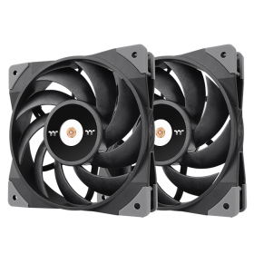 曜越 鋼影 TOUGHFAN 12cm 高風壓風扇(雙顆包)/2000RPM/PWM(CL-F082-PL12BL-A)