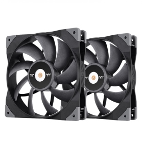 曜越 鋼影 TOUGHFAN 14 高風壓風扇(雙顆包) 黑/2000RPM/PWM(CL-F085-PL14BL-A)