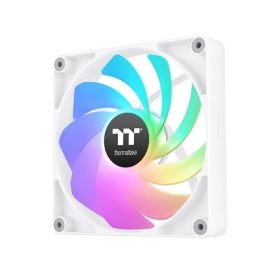 曜越 CT120 ARGB 白 12cm 反向扇/雙顆裝/可串聯模組線材/2000RPM/PWM/2年保