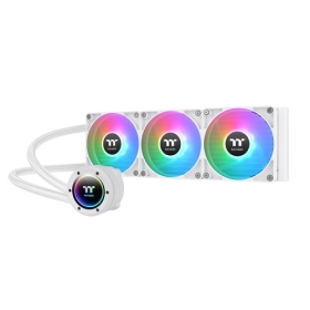 曜越 TH360 V2 ARGB 白 (360mm/ARGB旋轉冷頭+風扇/無限鏡燈效/12cm風扇*3/五年保)