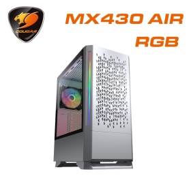 COUGAR MX430 Air RGB 白 玻璃透側/顯卡長32/CPU高17.5/ATX