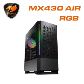 COUGAR MX430 Air RGB 黑 玻璃透側/顯卡長32/CPU高17.5/ATX